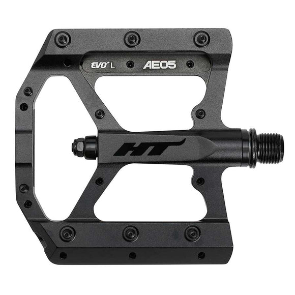 HT Components AE05(EVO+) Pedals - Platform Aluminum 9/16" Stealth Black