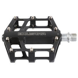 Exustar E-PB525 Platform Pedals Body: Aluminum Spindle: Cr-Mo 9/16'' Black