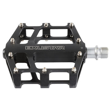 Exustar E-PB525 Platform Pedals Body: Aluminum Spindle: Cr-Mo 9/16'' Black