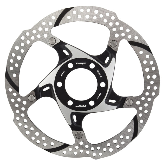 TRP-33 Disc Brake Rotor - 160mm 6-Bolt 1.8mm Silver/Black