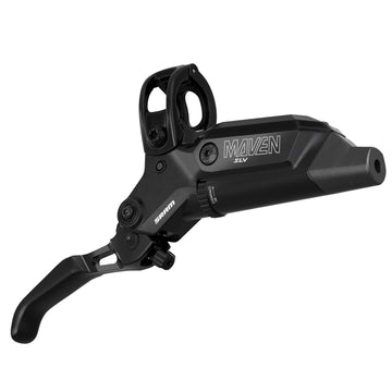 SRAM Maven Silver Disc Brake Lever - Front Post Mount 950mm Hose 4-Piston Aluminum Lever SS Hardware BLK B1
