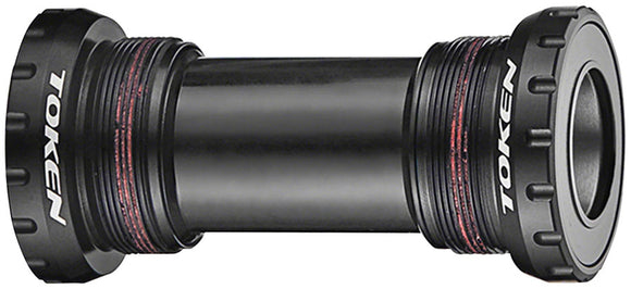 Token TK878 Threaded Bottom Bracket - English Shimano HollowTech II Black