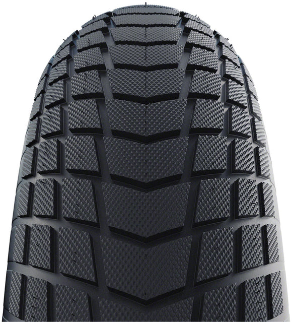Schwalbe Super Moto-X Tire - 20 x 4.00 Clincher Wire BLK/Bronze Active Line Green