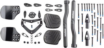 Vision Metron 4D Clip On Aero Bar - Flat M.A.S. S-Bend Black
