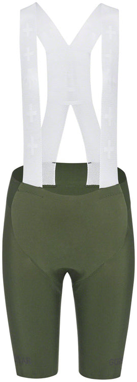 Gorewear Distance Bib Shorts + 2.0 - Green Women's Large/12-14