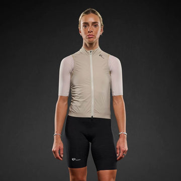 Women's Pi PRO/BLACK Wind Vest - FEATHER GREY / XS