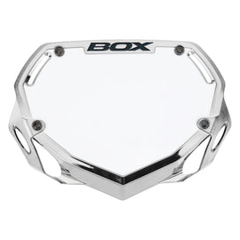 Box components Box Two Number Plate  Chrome Small 73g 6.5` x 9`
