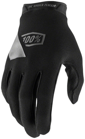 100% Ridecamp Gloves - Black Full Finger Women's Medium