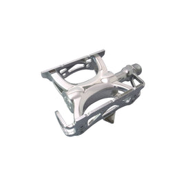 MKS Supreme Keirin Track Pedals - Aluminum 9/16" Silver