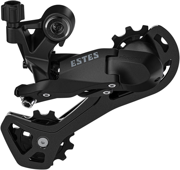microSHIFT Estes 2x Rear Derailleur - 7/8/9-Speed Long Cage 28-32t Max Cog 11-14t Min Cog 43t Capacity BLK