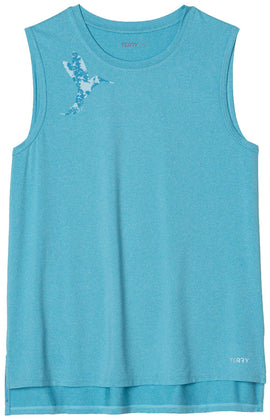Terry Tech Tank - Horizon Blue Hummingbird Large