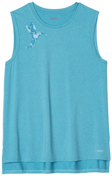 Terry Tech Tank - Horizon Blue Hummingbird X Large