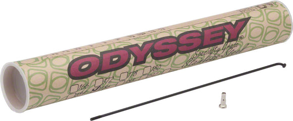 Odyssey HGS Spokes - Stainless Straight 14g 186mm BLK Box of 40 Includes Nipples