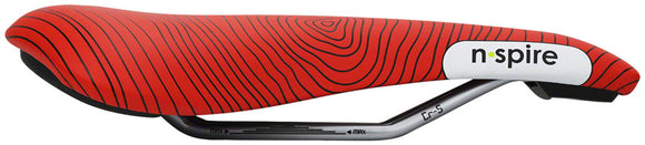 Smanie N.Spire Saddle - Chromoly Microfiber Red 136
