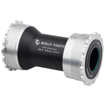 Wolf Tooth Bottom Bracket - T47 Inboard 85.5/92mm For 24mm Spindle Raw Silver