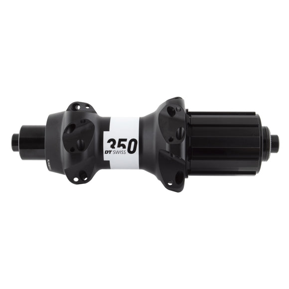 DT Swiss 350 Rear Hub - QR x 130mm Rim Brake HG11 Road BLK 24H Straightpull 36pt Straight Pull