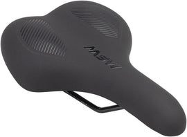 MSW Men's Saddle - Memory Foam Soft Touch Cover Steel Black