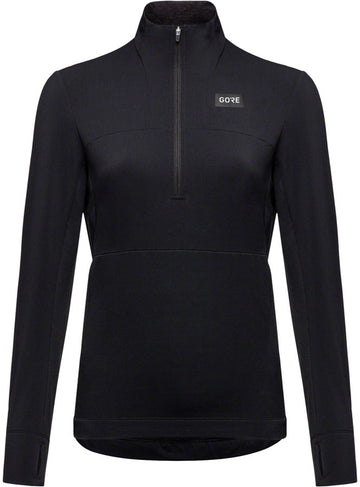 Gorewear Trail KPR Hybrid 1/2-Zip Jersey - Black Women's Small