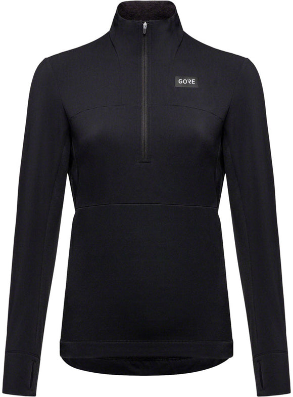 Gorewear Trail KPR Hybrid 1/2-Zip Jersey - Black Women's Small