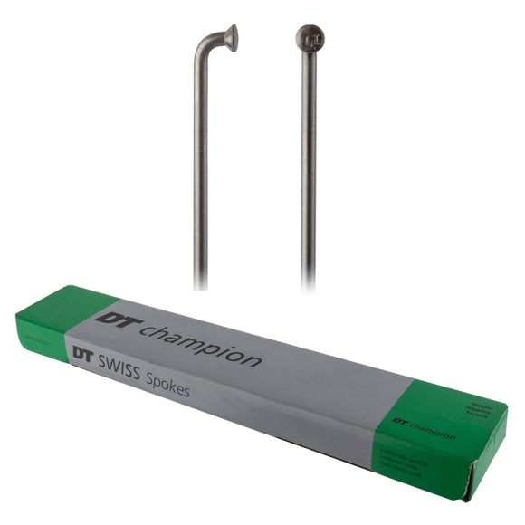 DT Swiss Champion Spoke: 2.0mm 269mm J-bend Silver Box of 100