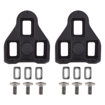 Exustar Look Delta Compatible Road Cleats  Black Look Delta 0° Fixed