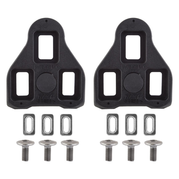 Exustar Look Delta Compatible Road Cleats  Black Look Delta 0° Fixed