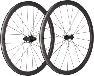 Vision Metron 37 TL Wheelset Tubeless 700c 21/24H Spoke Count Disc Brake Center Lock Rotor Mount – BLK