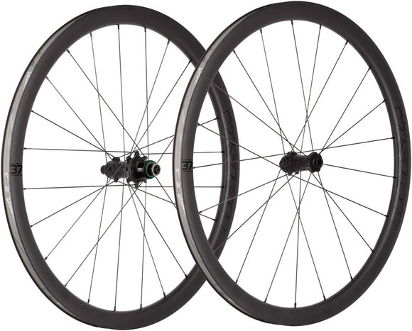 Vision Metron 37 TL Wheelset Tubeless 700c 21/24H Spoke Count Disc Brake Center Lock Rotor Mount – BLK