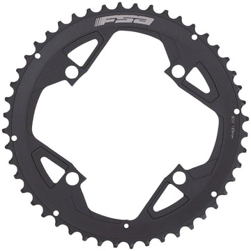 Full Speed Ahead Gossamer Pro ABS Road Chainring - 48t Outer Ring 120mm BCD 4-Bolt Aluminum N11 BLK