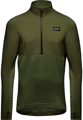 Gorewear Trail KPR Hybrid 1/2-Zip Jersey - Utility Green Men's X-Large