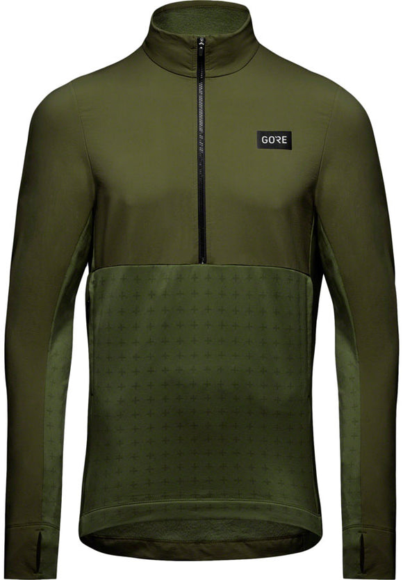 Gorewear Trail KPR Hybrid 1/2-Zip Jersey - Utility Green Men's X-Large
