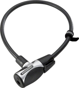 Kryptonite KryptoFlex 1265 Cable Lock - Keyed 65cm x 12mm Black