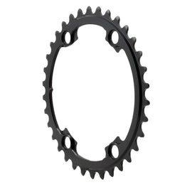 absoluteBLACK Round Chainring 4x110BCD Shimano Asym 34T - Black