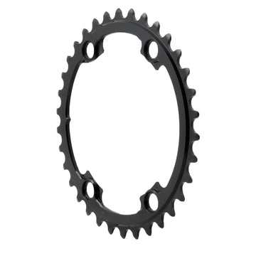 absoluteBLACK Round Chainring 4x110BCD Shimano Asym 34T - Black