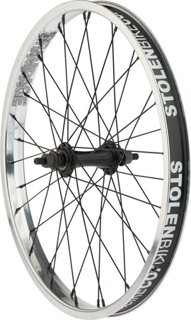 Stolen Rampage Front Wheel - 20" 3/8" x 100mm Rim Brake Polished Clincher