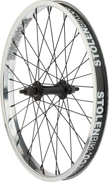 Stolen Rampage Front Wheel - 20" 3/8" x 100mm Rim Brake Polished Clincher