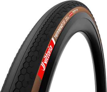 Vittoria Terreno T10 Hardpack Tire - 700 x 55 Tubeless Folding BLK/Brown Gravel Endurance Graphene G2.0 E-Bike