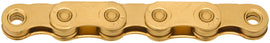 KMC XSL Flat Waxed Chain - 12/13-Speed 126 Links Compatible SRAM T-Type AXS Systems Ti Gold
