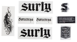Surly Sorceress Decal Set - Black