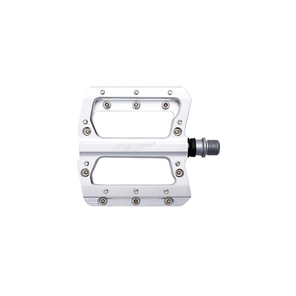 HT Components AN14A Nano Platform Pedals Body: Aluminum Spindle: Cr-Mo 9/16'' Silver