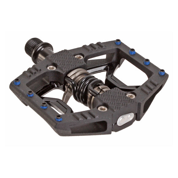 Crankbrothers Double Shot 3 Pedals - Single Side Clipless Platform Aluminum 9/16" BLK