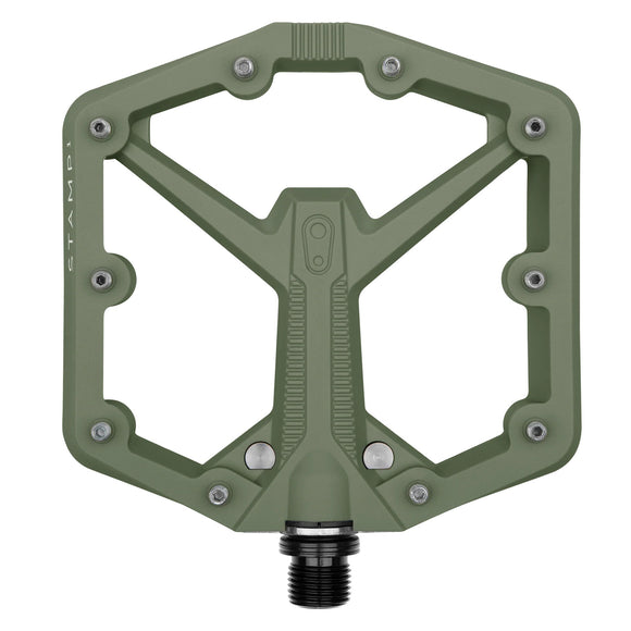 Crankbrothers Stamp 1 Gen 2 Pedals - Platform Composite 9/16" Green Large