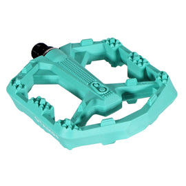 Crankbrothers Stamp 0 Pedals - Platform Composite 9/16" Turquoise Small