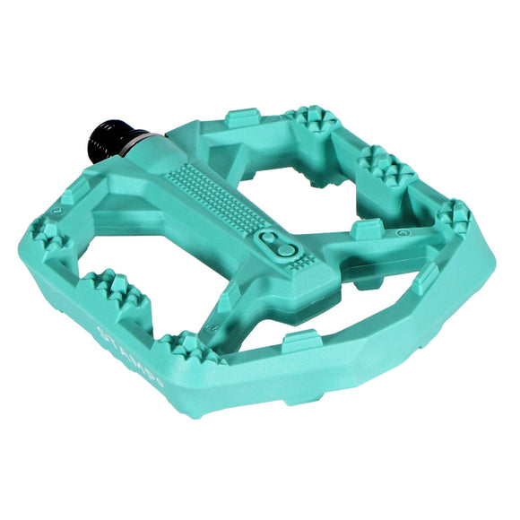 Crankbrothers Stamp 0 Pedals - Platform Composite 9/16" Turquoise Small
