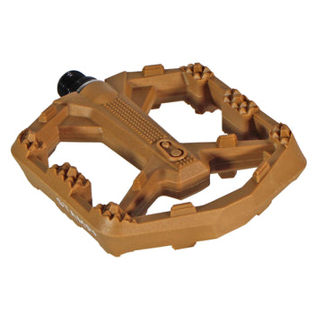 Crankbrothers Stamp 0 Pedals - Platform Composite 9/16" Brown Large