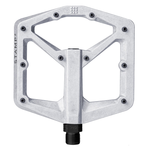 Crankbrothers Stamp 2 Pedals - Platform Aluminum 9/16" Raw Silver Large