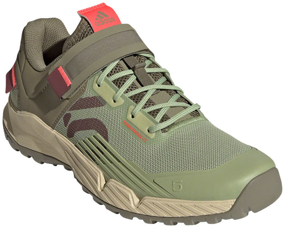 Five Ten Trailcross Mountain Clipless Shoes - Women's Quiet Crimson/Orbit Green/Turbo 9