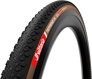 Vittoria Terreno T30 Fine Loose Tire - 700 x 50 Tubeless Folding BLK/Brown Gravel Endurance Graphene G2.0 E-Bike