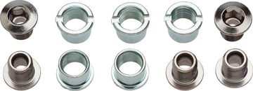 Sugino 5-Bolt Chainring Set - For 2x 9mm Chrome Plated