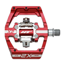 HT Components X2-SX BMX-SX Pedals Body: Aluminum Spindle: Cr-Mo 9/16'' Red Pair